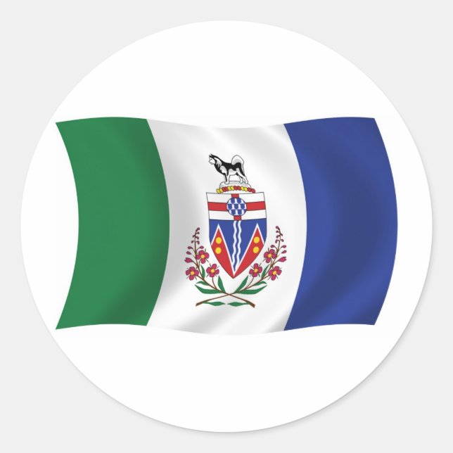Autocollant du drapeau du Yukon (Devant)