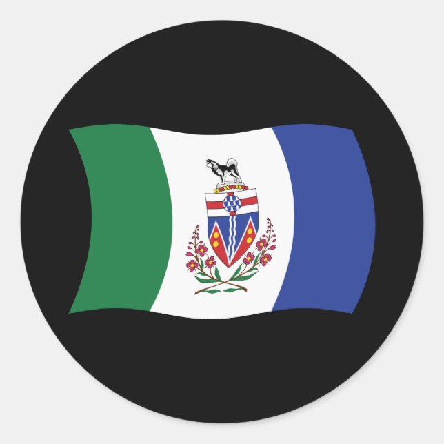 Autocollant du drapeau du Yukon (Devant)
