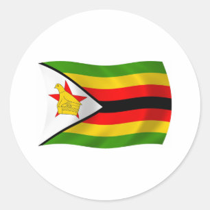 Autocollant du drapeau du Zimbabwe