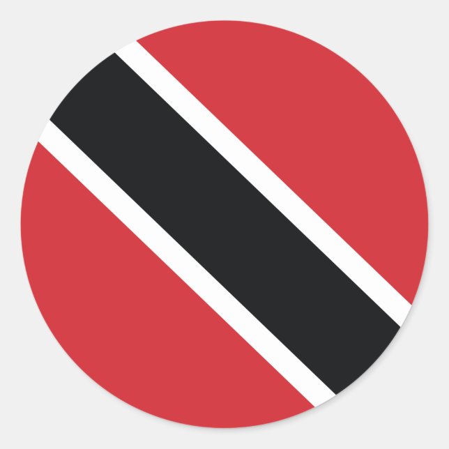 Autocollant du drapeau national de Trinité-et-Toba (Devant)