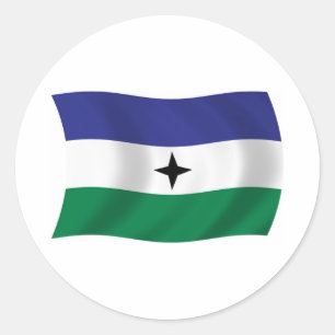 Autocollant du drapeau nationaliste Bubi