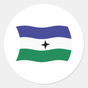 Autocollant du drapeau nationaliste Bubi