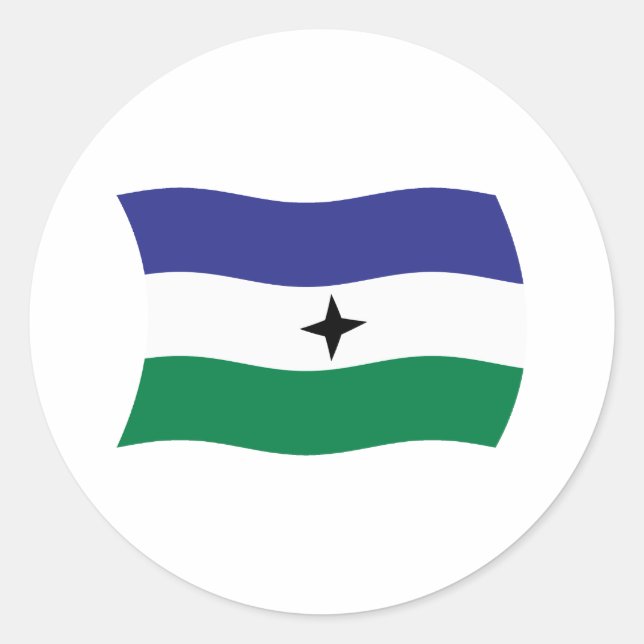 Autocollant du drapeau nationaliste Bubi (Devant)