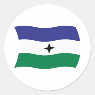 Autocollant du drapeau nationaliste Bubi
