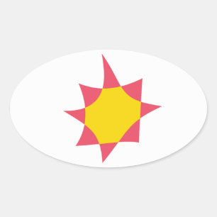 Autocollant du drapeau novial