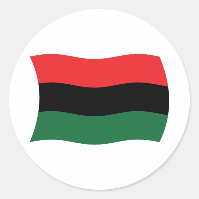 Autocollant du drapeau panafricain (UNIA) (Devant)
