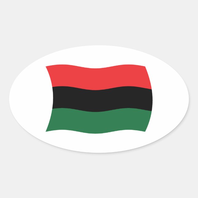 Autocollant du drapeau panafricain (UNIA) (Devant)