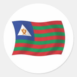 Autocollant du drapeau tribal Bubi