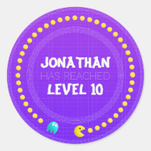 Autocollant du joueur pour l'anniversaire Jeu On