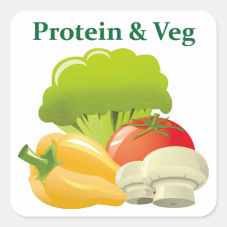 Autocollant du jour Protein & Veg