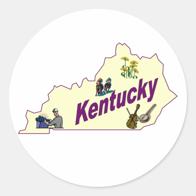 Autocollant du Kentucky (Devant)