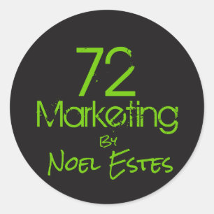 autocollant du logo 72marketing