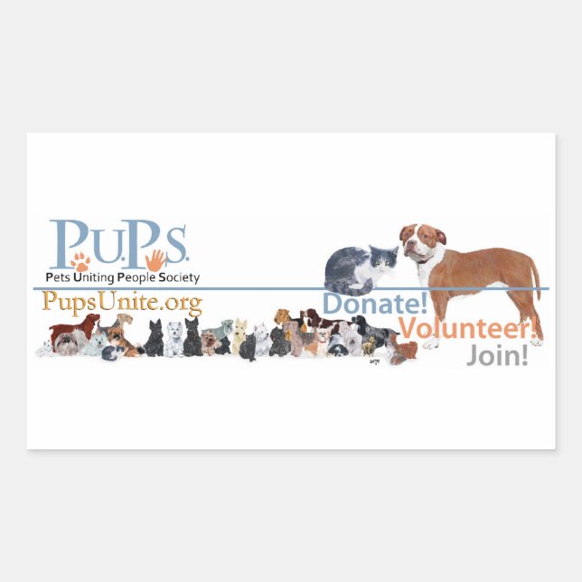 Autocollant du logo de PUPs (Devant)