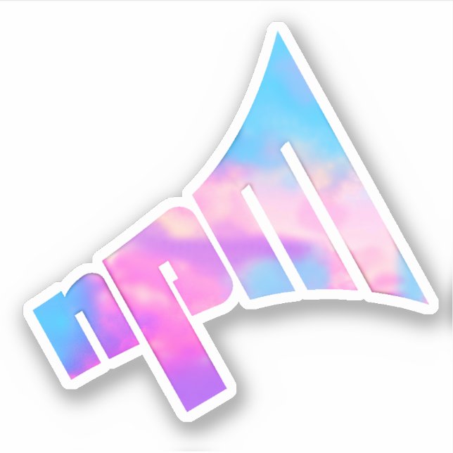 Autocollant du logo du NPM Pastel (Devant)