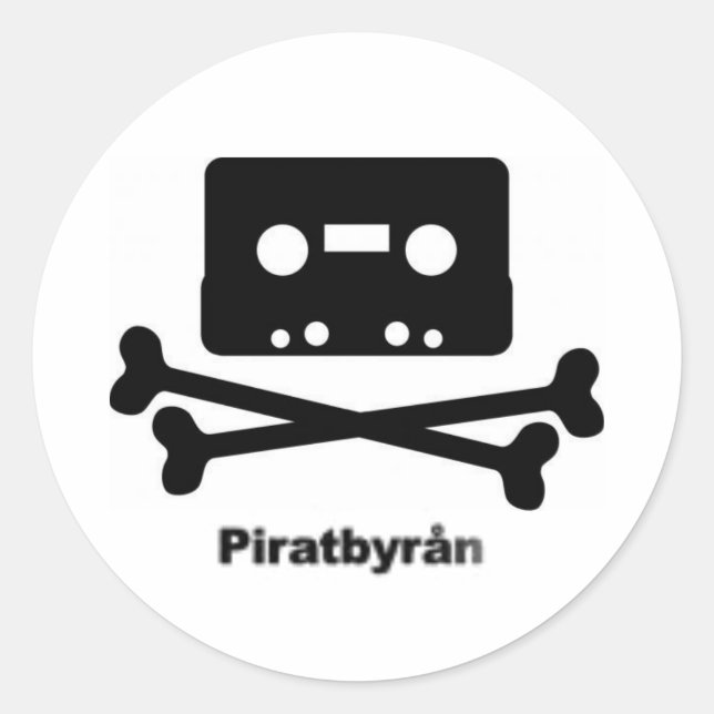 autocollant du logo piratbyran (Devant)