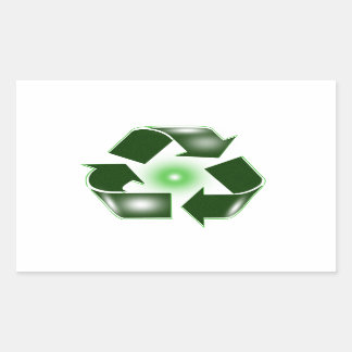 Autocollant du logo Recycle vert