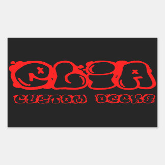 autocollant du logo Red graphiti