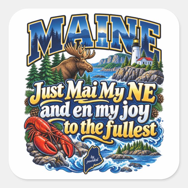Autocollant du Maine (Devant)