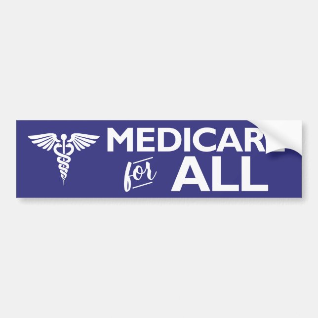 autocollant du pare-chocs "Medicare for All" (Devant)