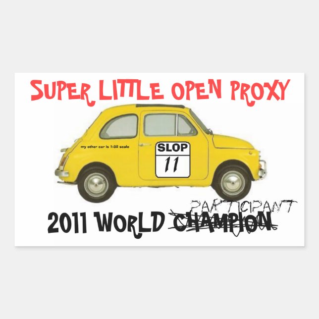 autocollant du participant SLOP (Devant)