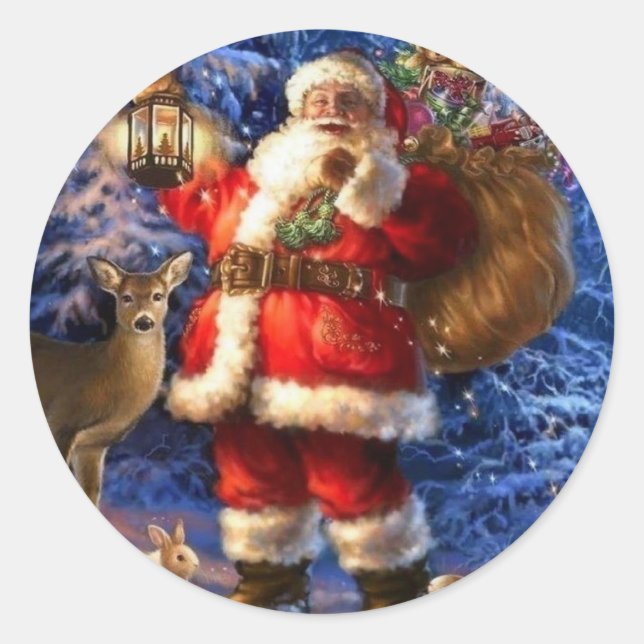 Autocollant du Père Noël des Bois (Devant)