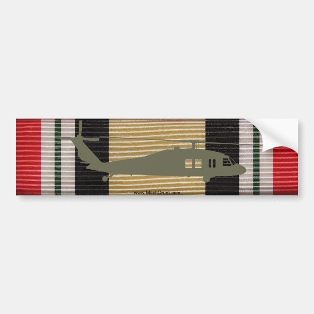 Autocollant du ruban UH-60 Blackhawk de médaille (Devant)