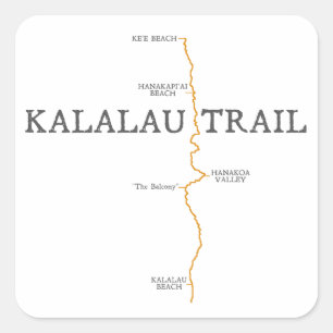 Autocollant du sentier Kalalau