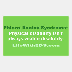 Autocollant du syndrome d'Ehlers-Danlos (SDE)