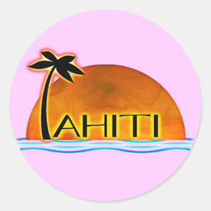 Autocollant Coeur de Tahiti