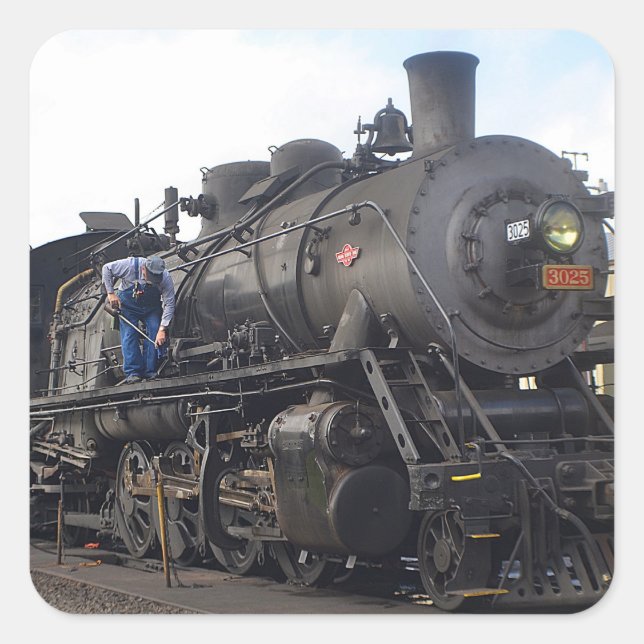 Autocollant du train à vapeur (Devant)