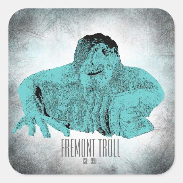 Autocollant du Troll de Fremont à Seattle (Devant)