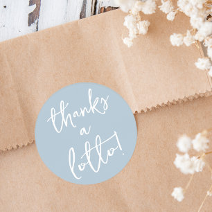 Autocollant Dusty Blue Merci Beaucoup