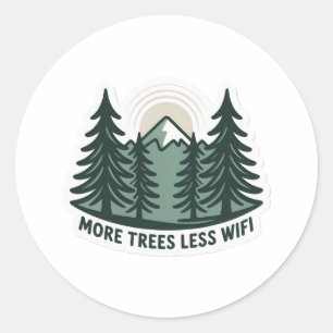 Autocollant éco Plus d'arbres moins de WiFi