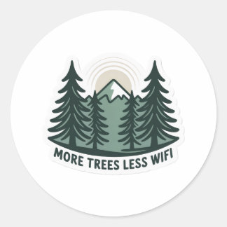 Autocollant éco Plus d'arbres moins de WiFi