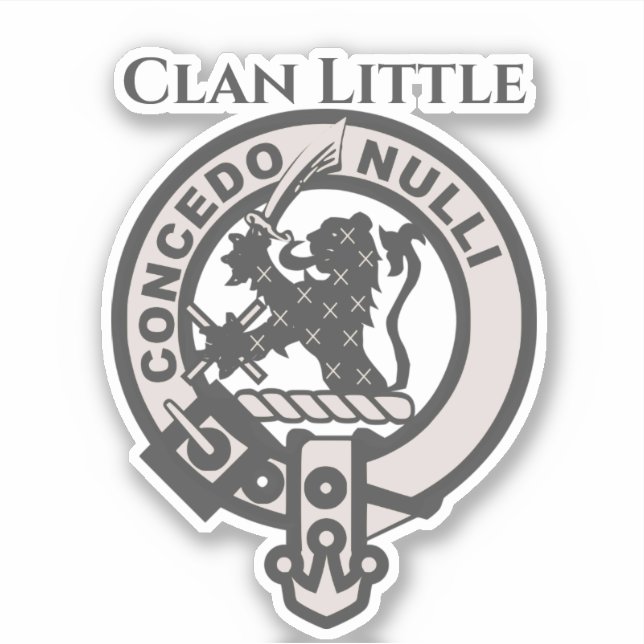 Autocollant écossais Clan Little Crest Badge (Devant)