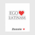 Autocollant Ego Amo Latinam (I Love Latin)<br><div class="desc">Autocollant super cool pour n'importe quel étudiant,  enseignant ou amant du latin - L'expression "Ego Amo Latinam" - "I Love Latin" Semble très bien sur les livres,  téléphones,  ordinateurs portables et plus encore.</div>