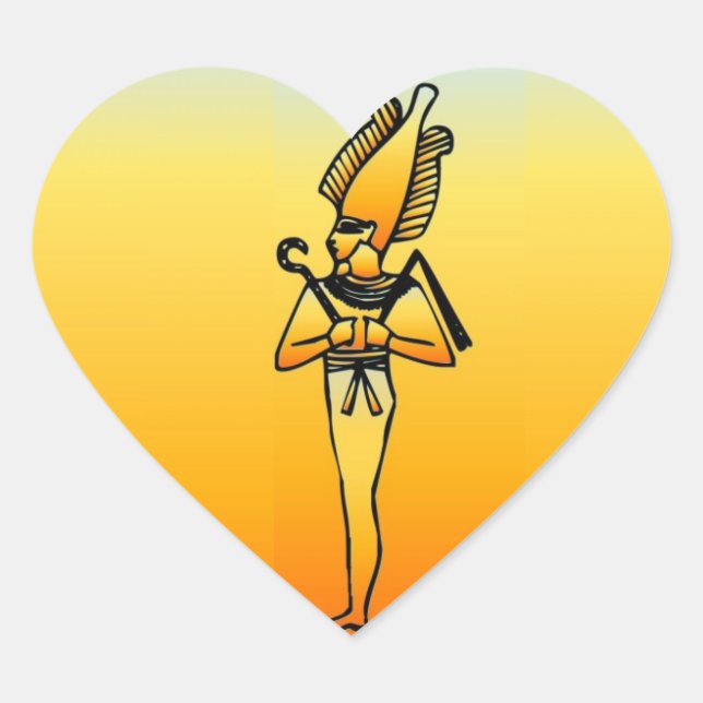 Autocollant égyptien Hiéroglyphes (Devant)