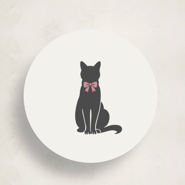 Autocollant élégant classique chat phoque (Créateur téléchargé)