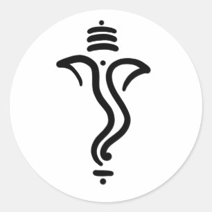 Autocollant élégant de classe simple Ganesh/ dieu 