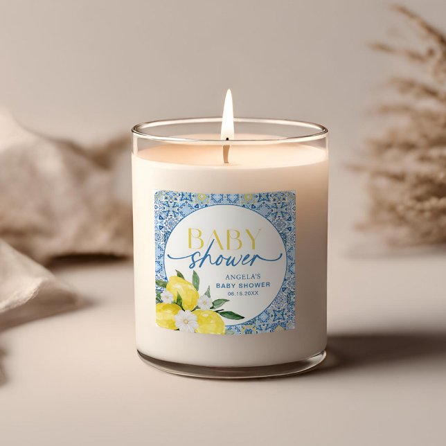 Autocollant élégant pour Baby Shower sur le thème  (Créateur téléchargé)