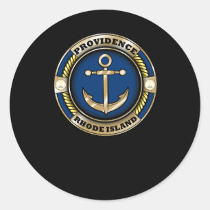 Autocollant emblème d'ancre de Providence Rhode Is