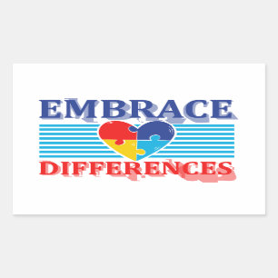 Autocollant Embrasser les différences