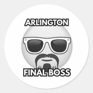 Autocollant Emoji Cool de Boss Final d'Arlington