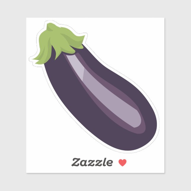 Autocollant Emoji Eggplant (Feuille)