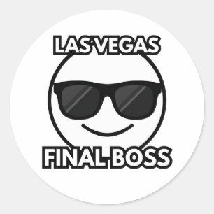 Autocollant Emoji Las Vegas Final Boss Cool