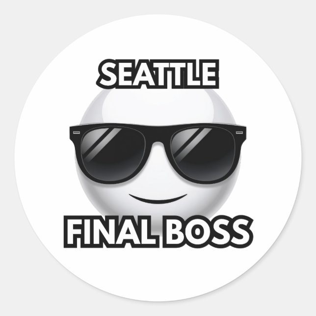 Autocollant Emoji Seattle Boss Final Cool (Devant)