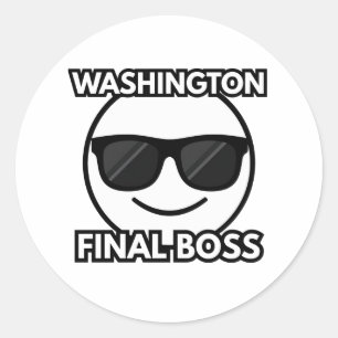 Autocollant Emoji Washington Boss Final