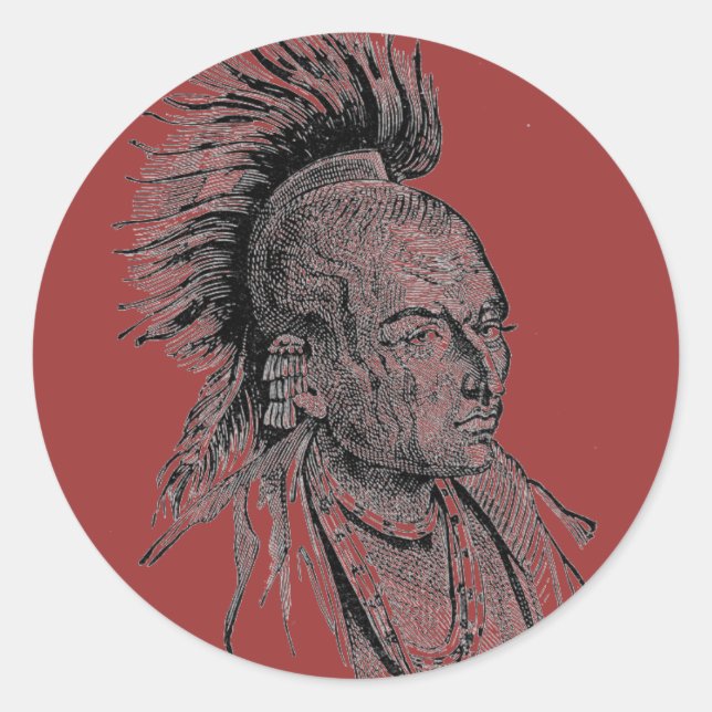 Autocollant en chef indien (Devant)