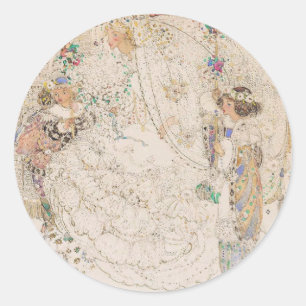 Autocollant en forme de cœur pour Baby Shower Art 