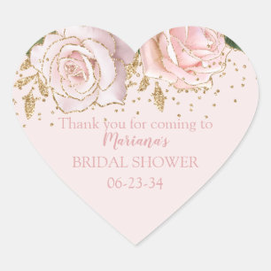 Autocollant en forme de cœur pour mariage avec fle